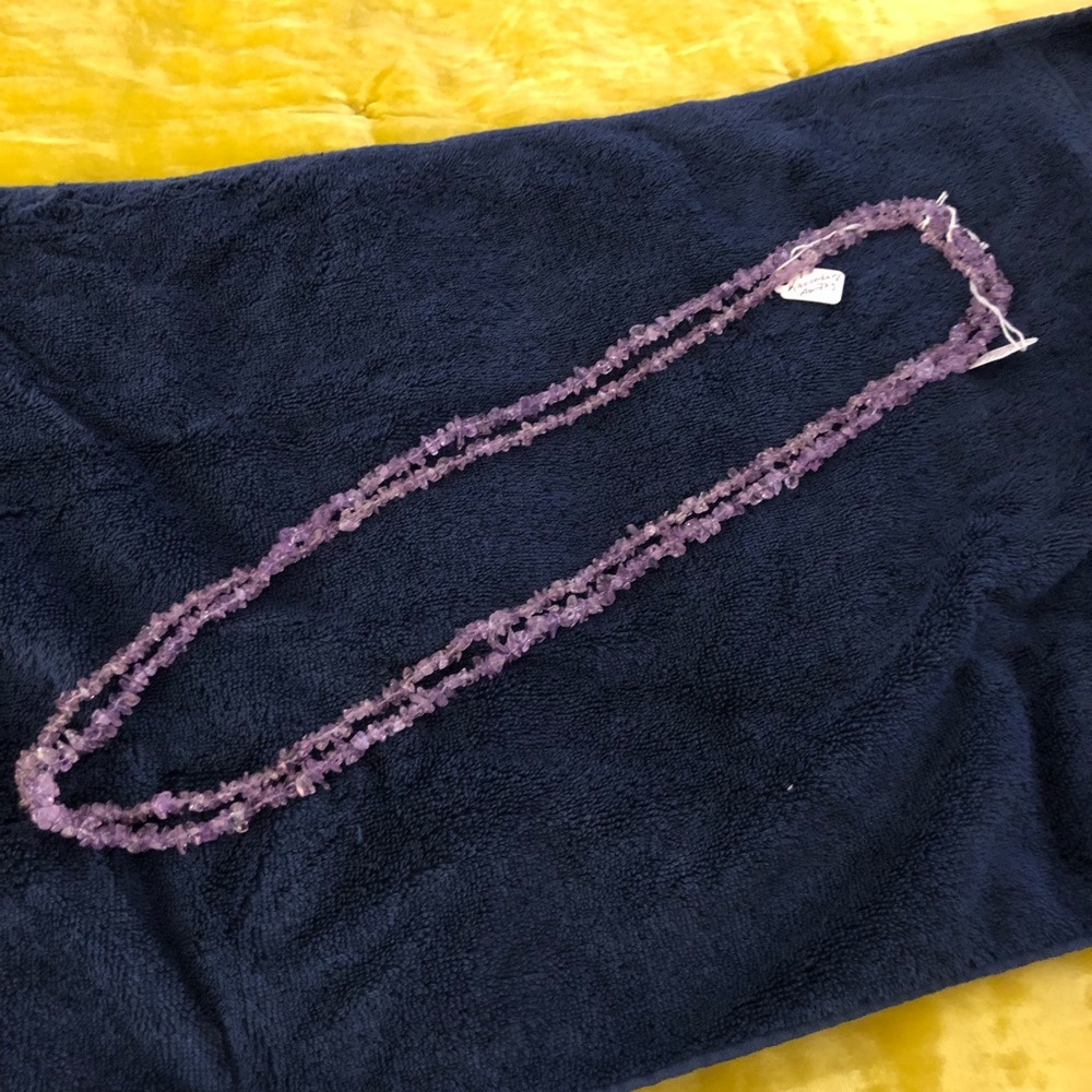 NWOT 2 Set of 2 34” Lavender Amethyst Necklaces